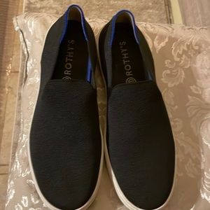 Rothy’s Black Slip on Boat shoes Size 11 Pre Owned